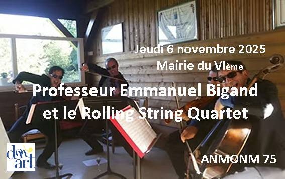 Professeur Emmanuel Bigand et le Rolling String Quartet Professeur Emmanuel Bigand et le Rolling String Quartet
